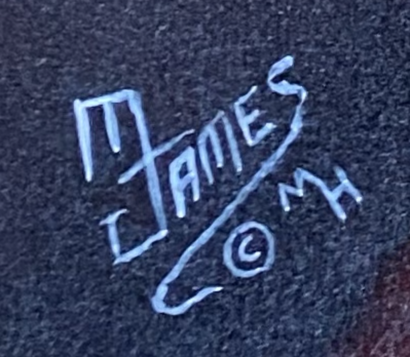 Mike James artist signature