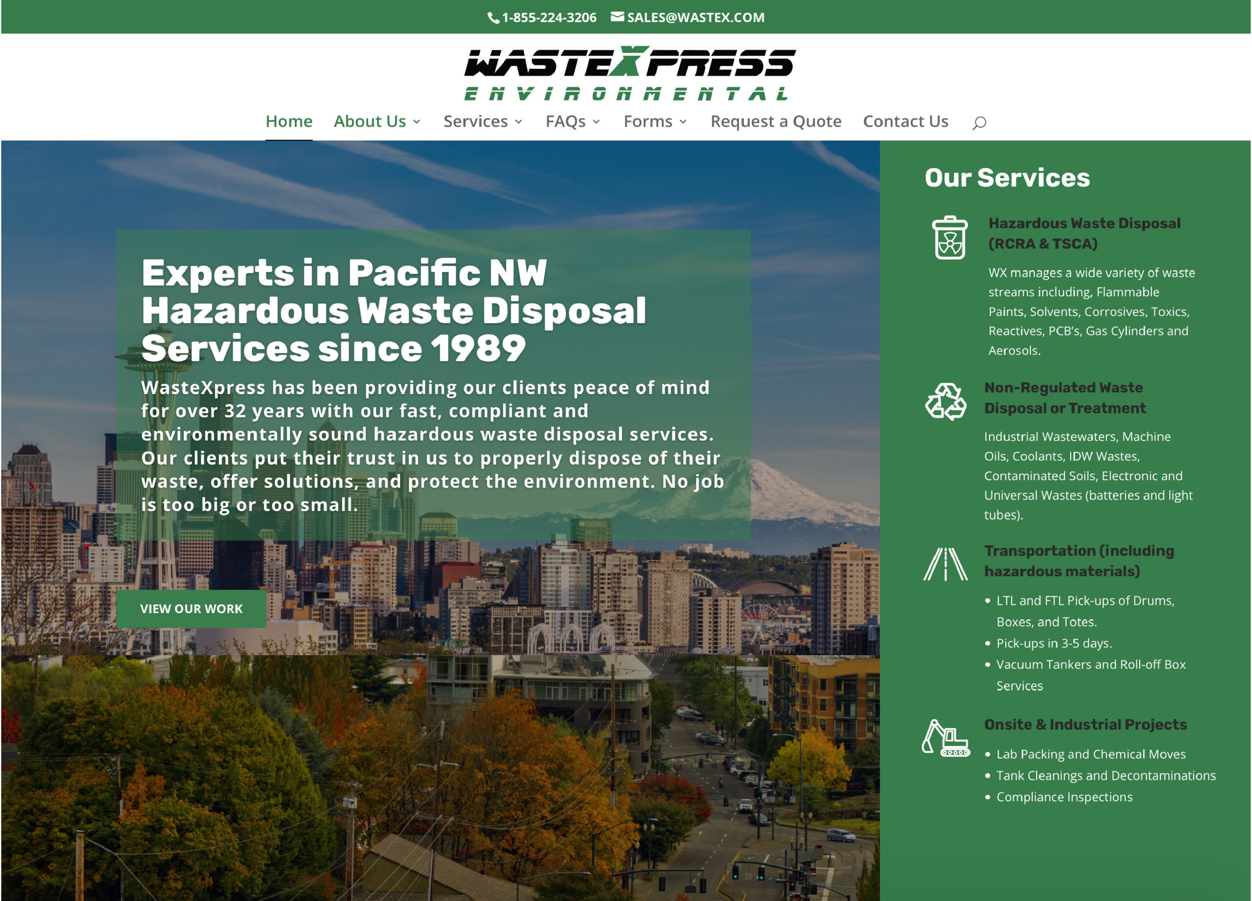 wastexpress-homepage